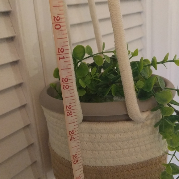 Hand Woven Hanging Planter - Picture 5 of 9